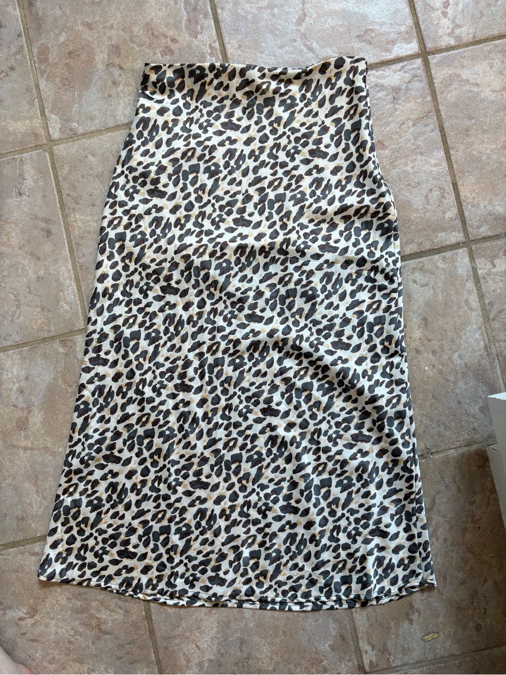 Forever 21 Leopard Print Midi Skirt - Black, Cream, Brown